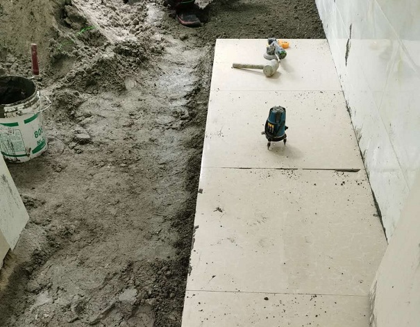 樓上鋪設完成恢復